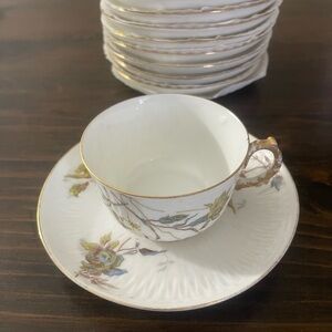 Limoges LS&S Hand-Painted Porcelain
Cup and saucer with Floral Design. Have (5)
